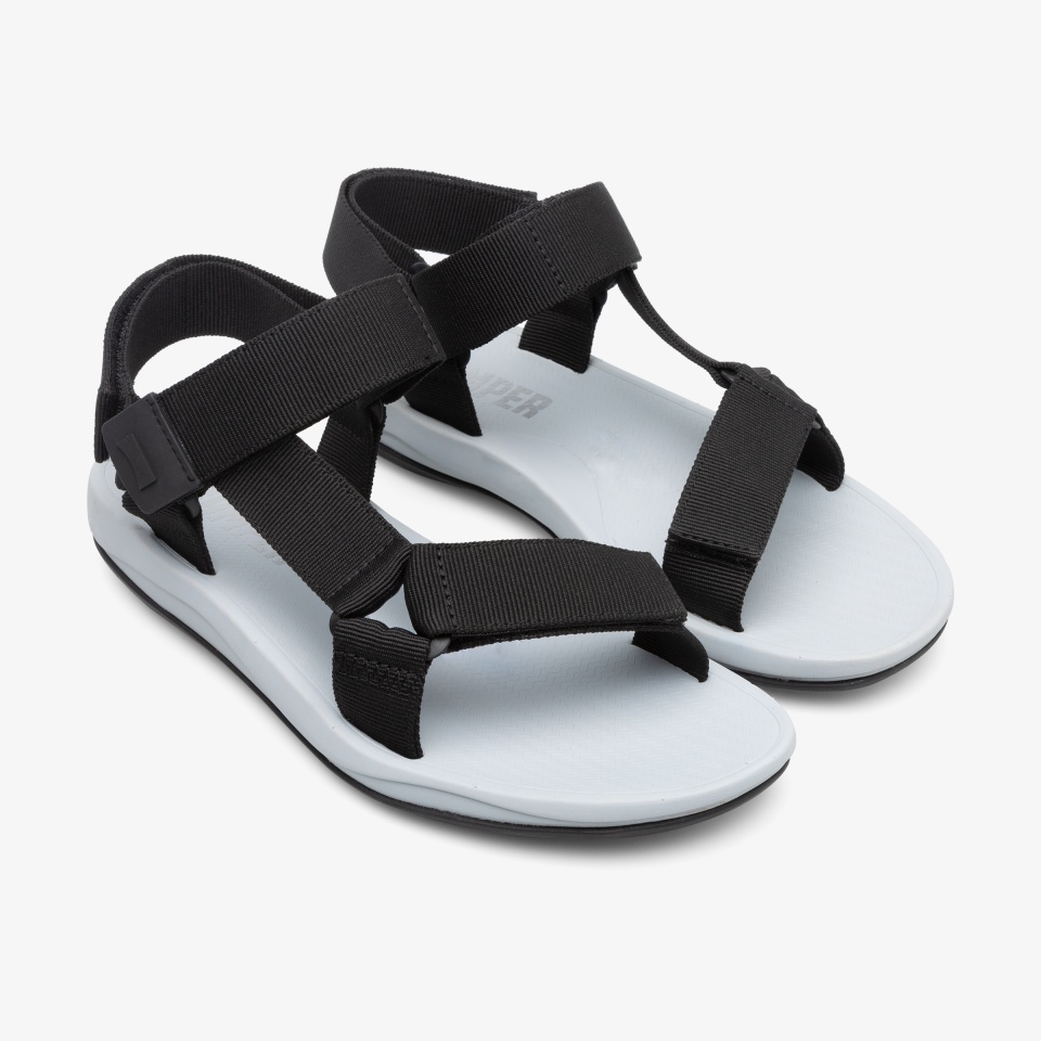 Sandalias Camper Match Hombre - Negras | Camper Online + 4327VMDSJ